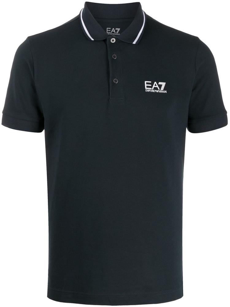 Camisa Polo Ea7 Emporio Armani Contrast Trim Hombre Azules | 3VLUFMC3