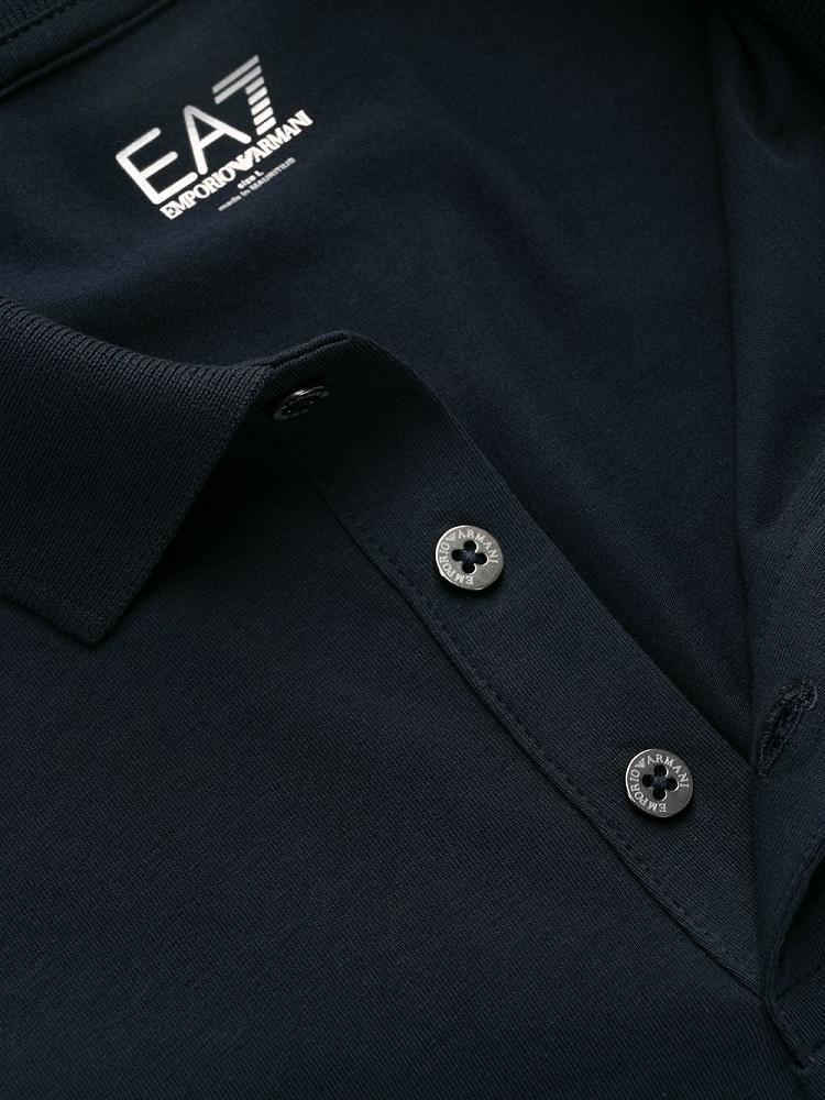 Camisa Polo Ea7 Emporio Armani Logo Hombre Azules | GMD6RMZW