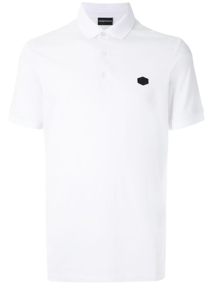 Camisa Polo Armani Emporio Embroidered Logo Hombre Blancas | 97G23ECN