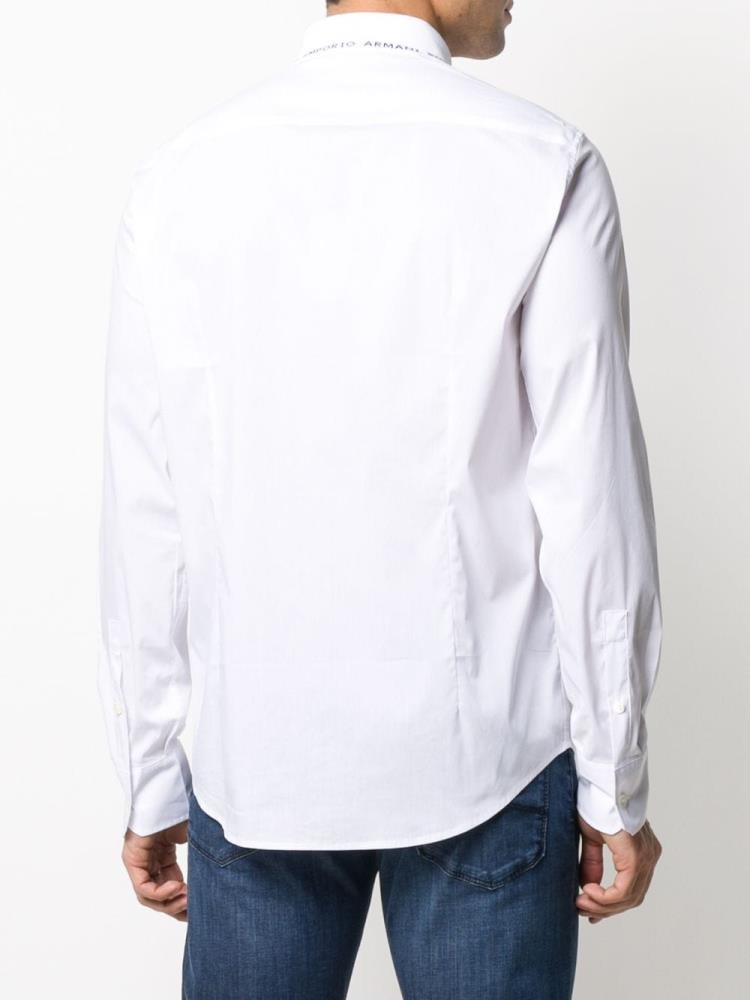 Camisa Polo Armani Emporio Long Sleeve Hombre Blancas | BB2BRJ60