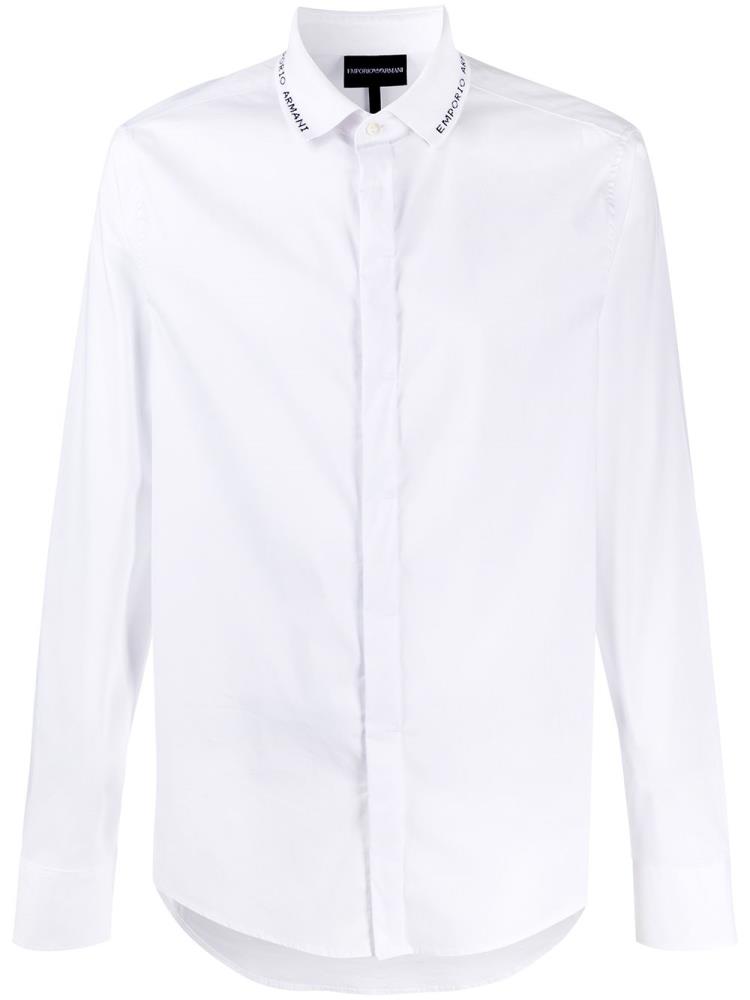 Camisa Polo Armani Emporio Long Sleeve Hombre Blancas | BB2BRJ60