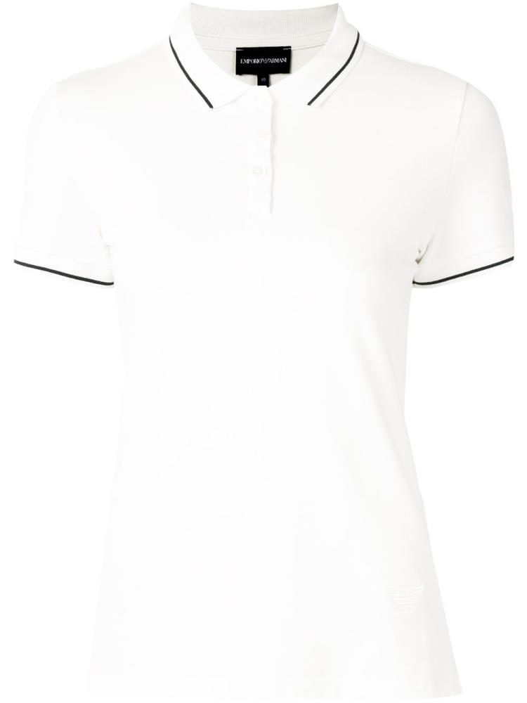 Camisa Polo Armani Emporio Piqué Mujer Blancas | R2PPYA35