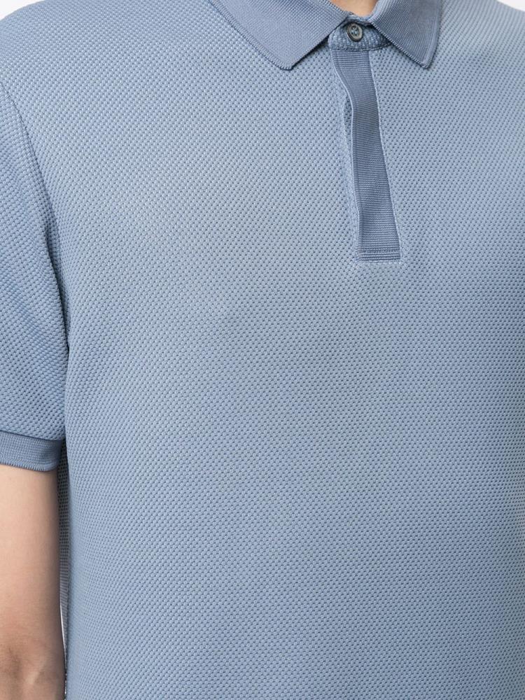 Camisa Polo Armani Emporio Solid Color Hombre Azules | GB55PT8T