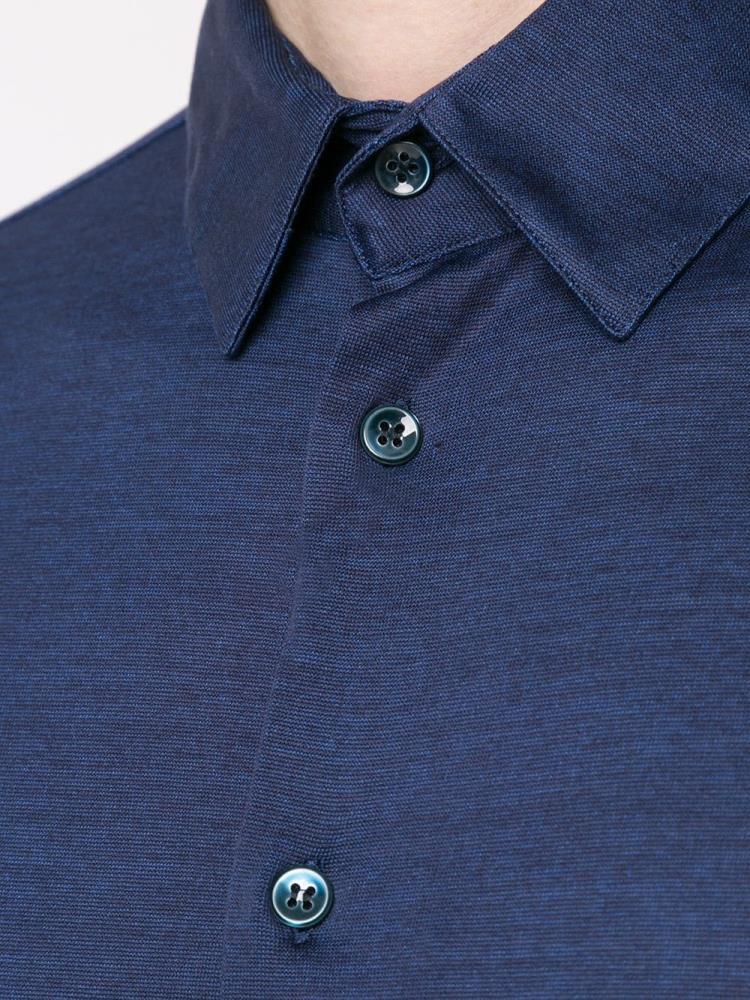 Camisas Giorgio Armani Basic Plain Hombre Azules | 7HF574TO