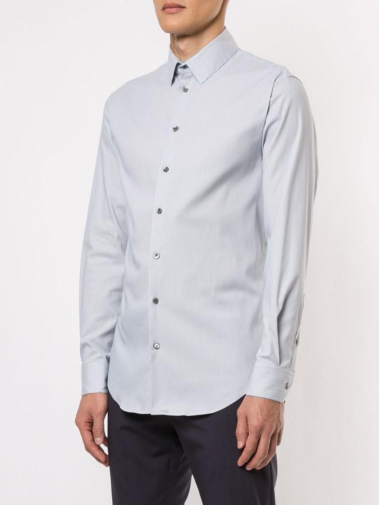 Camisas Giorgio Armani Classic Long Sleeve Hombre Blancas | SB59NEP0