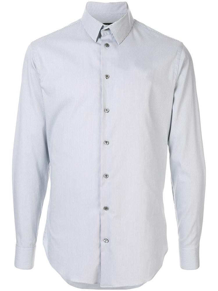 Camisas Giorgio Armani Classic Long Sleeve Hombre Blancas | SB59NEP0