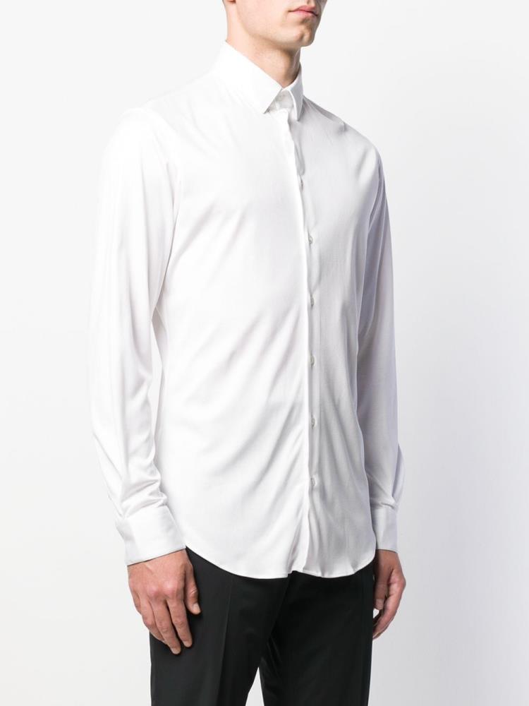 Camisas Giorgio Armani Classic Plain Hombre Blancas | FOE59NCV