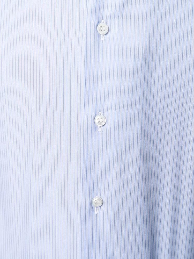 Camisas Giorgio Armani Slim Fit Striped Hombre Azules | FUUCODLM