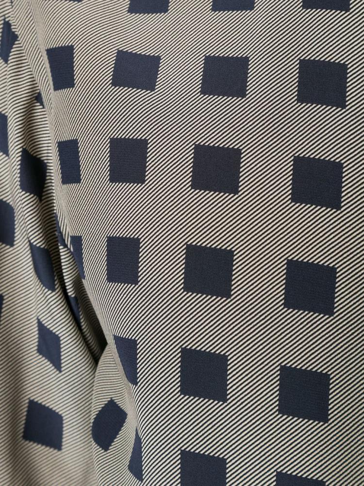 Camisas Giorgio Armani Squared Pattern Hombre Gris Azules | 9ZMZ5ZWP