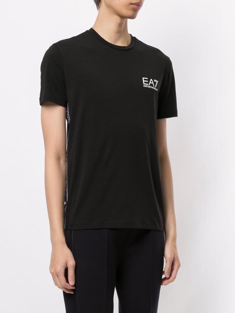 Camiseta Ea7 Emporio Ea7 Tape Sides Hombre Negras | CDRUYJ7S