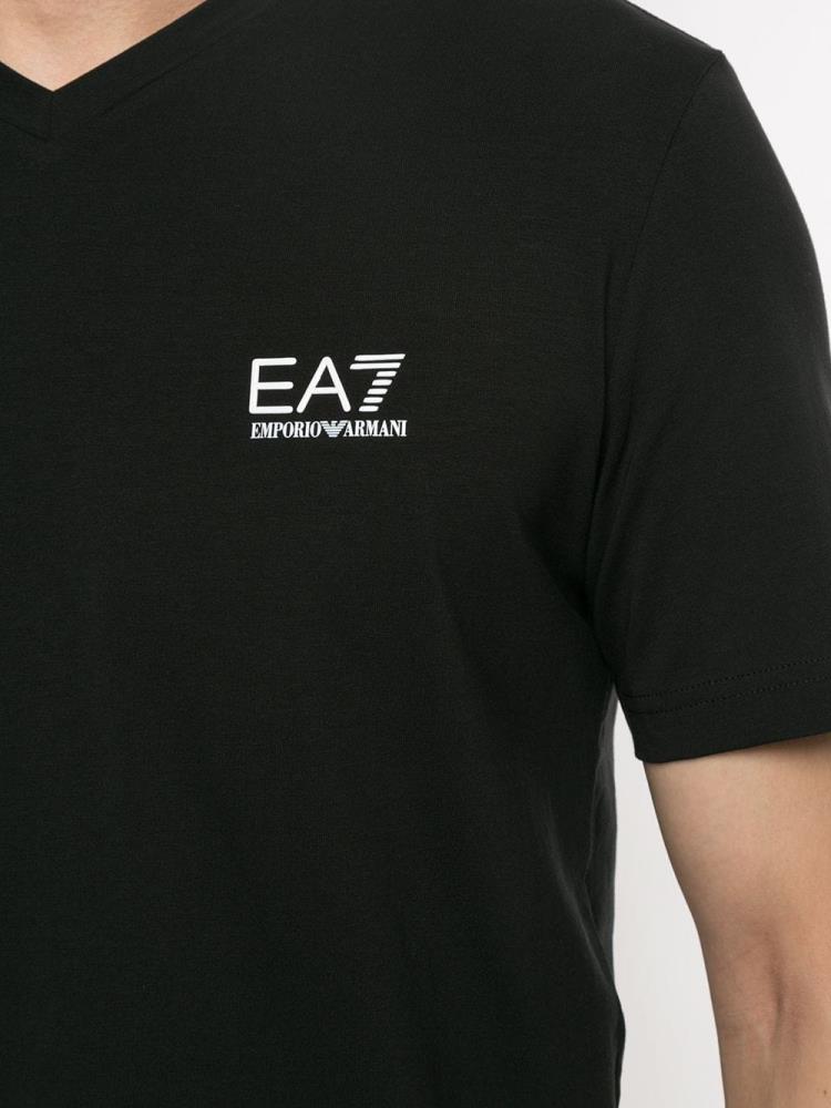 Camiseta Ea7 Emporio Armani Embroidered Hombre Negras | 9AJNRXC2