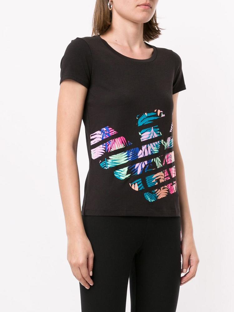 Camiseta Ea7 Emporio Armani Graphic Print Mujer Negras | MLYBDAGR