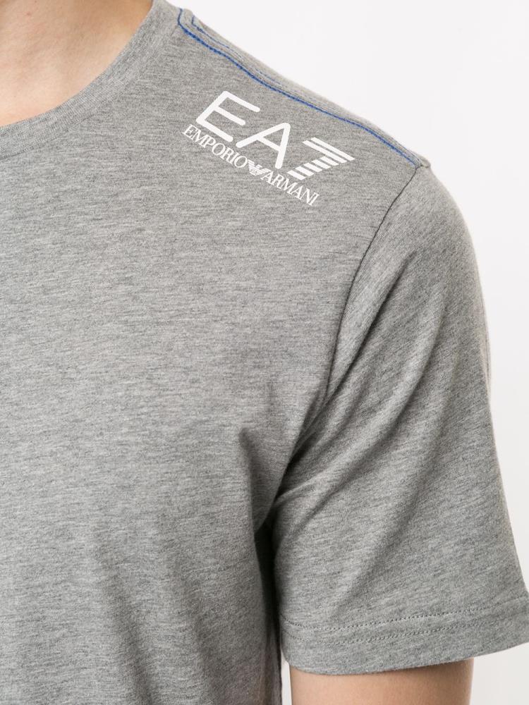 Camiseta Ea7 Emporio Armani Logo Print Hombre Marrones | BTEG54ZI