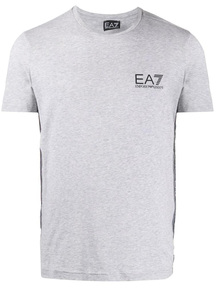 Camiseta Ea7 Emporio Armani Logo Tape Hombre Gris | HWJ49346