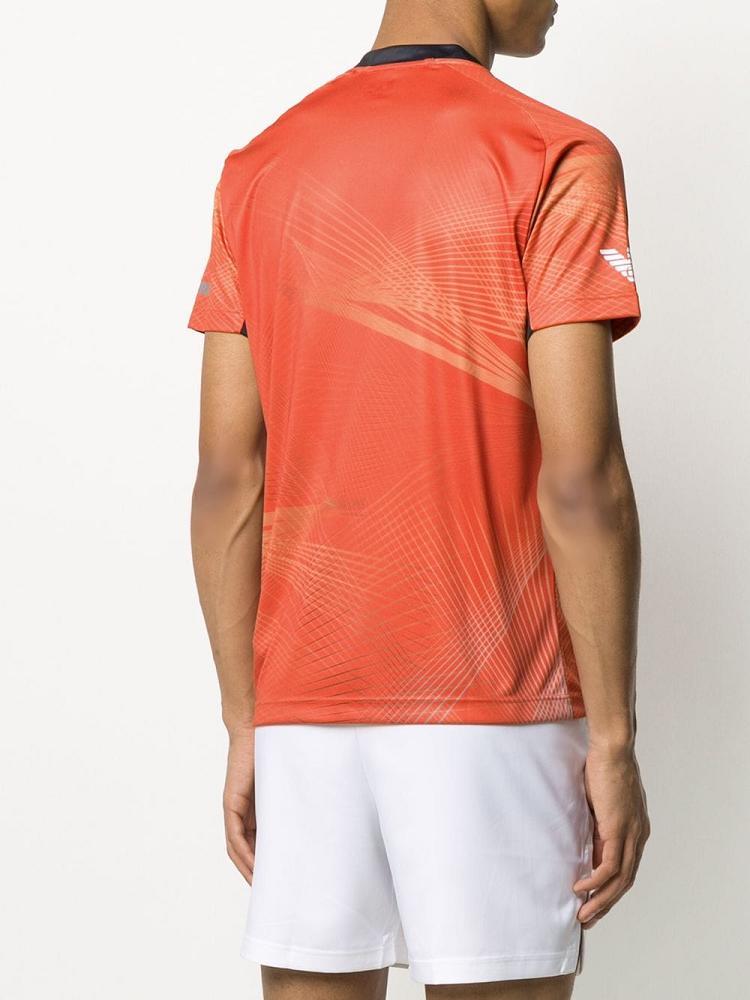 Camiseta Ea7 Emporio Armani Sports Printed Hombre Rojas | BFJ9BLKE