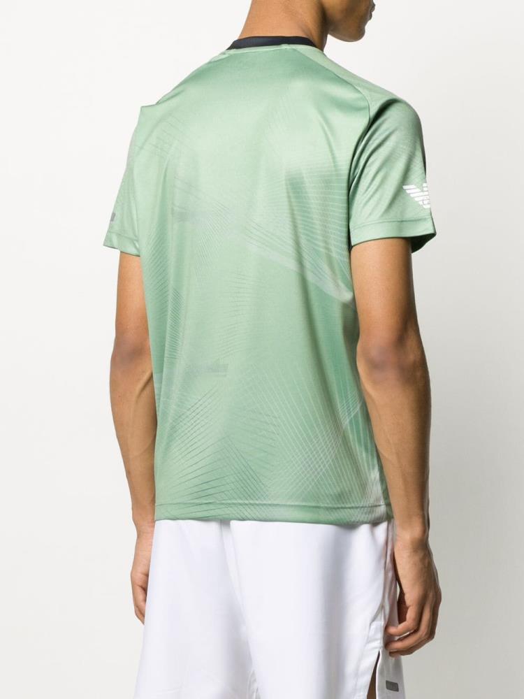 Camiseta Ea7 Emporio Armani Sports Printed Hombre Verde | PWLASLBU