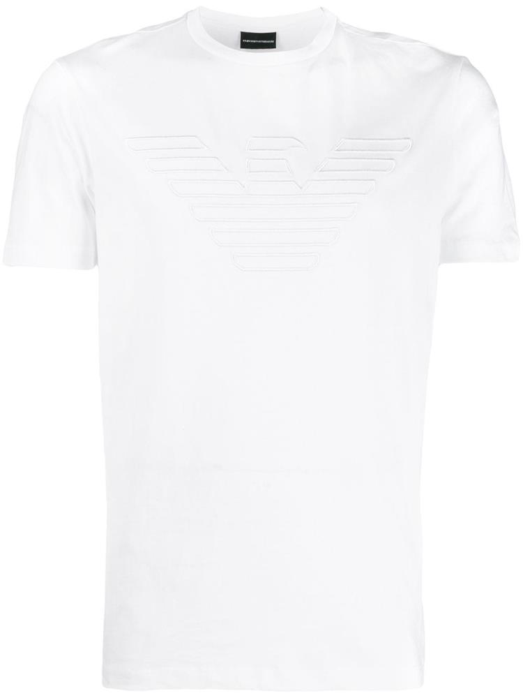 Camiseta Armani Emporio Brand Eagle Printed Hombre Blancas | FY3TV5YQ