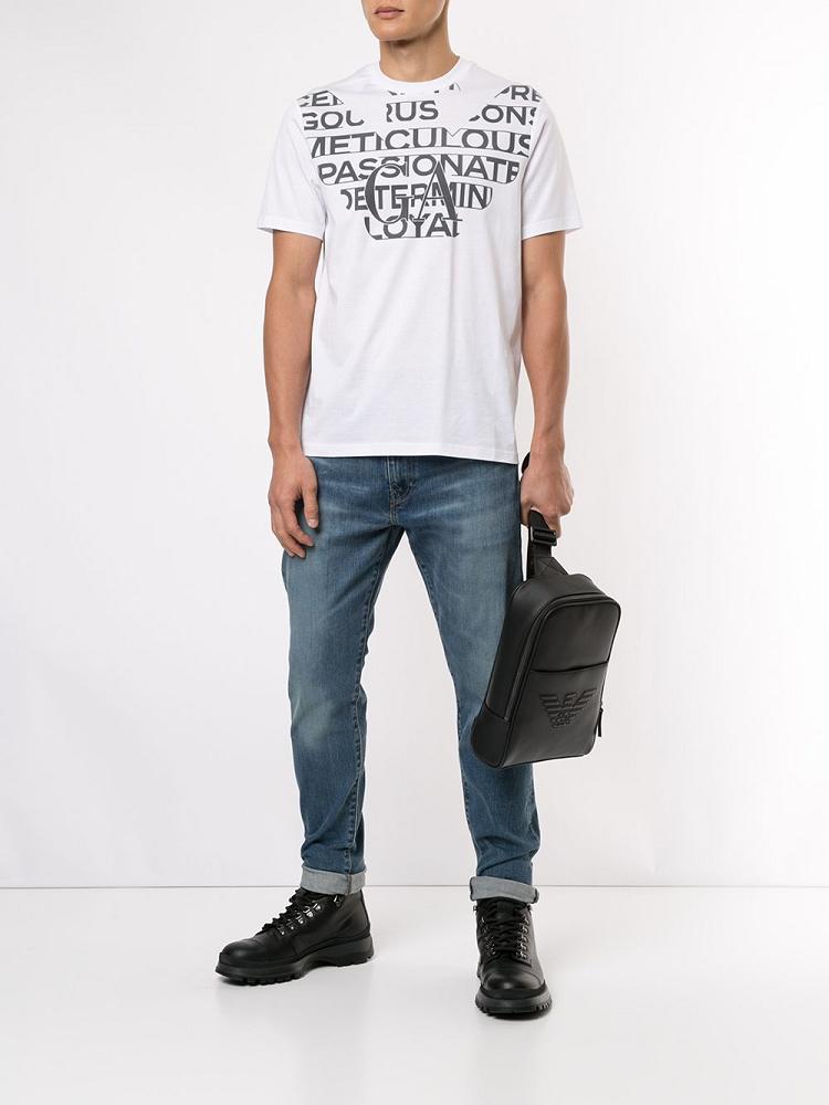 Camiseta Armani Emporio Ga Hombre Blancas | AE7K6M8J