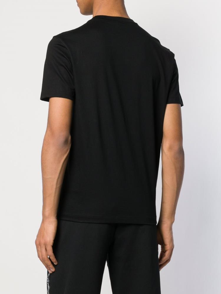 Camiseta Armani Emporio Logo Crew Neck Hombre Negras | 3W0NV9B0