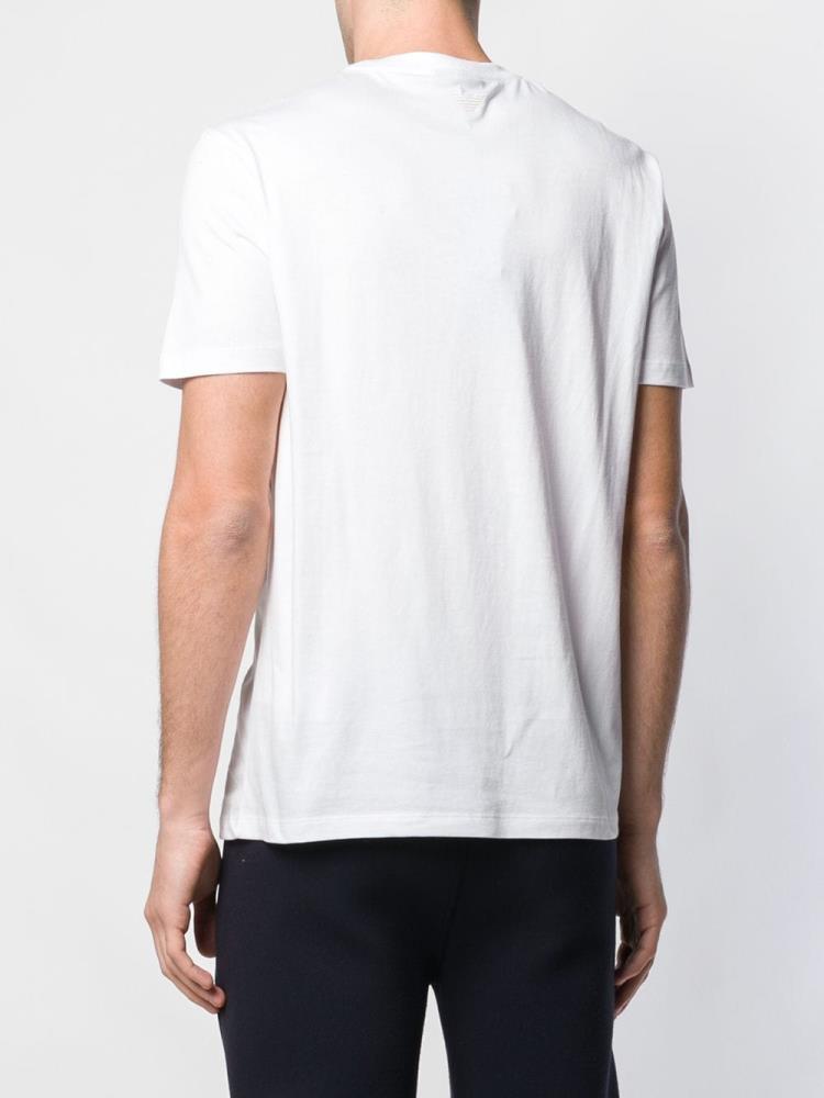 Camiseta Armani Emporio Logo Hombre Blancas | P905IDBV