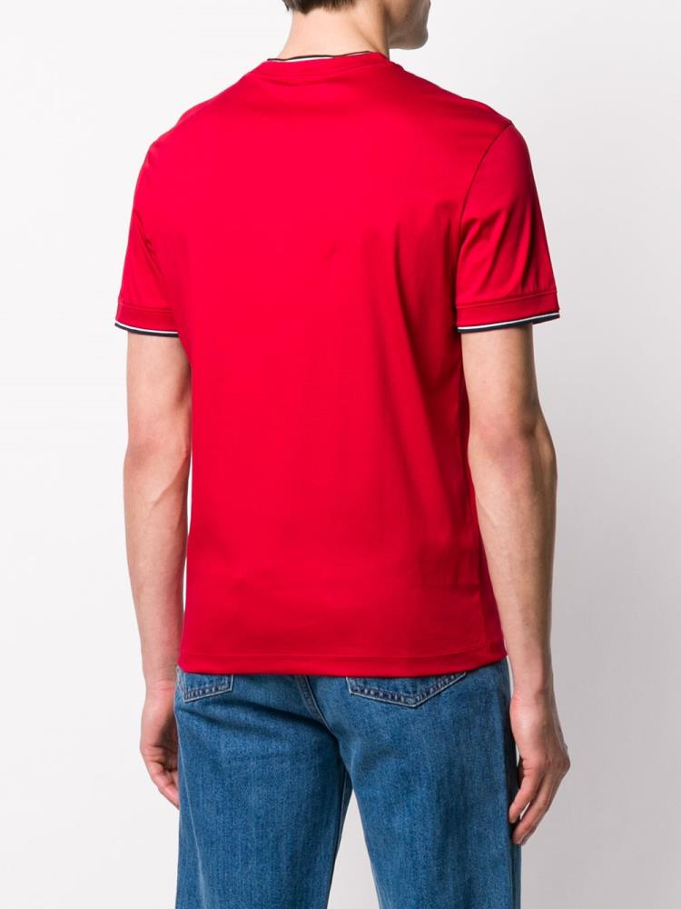 Camiseta Armani Emporio Logo Print Hombre Rojas | 0ETNAIVF