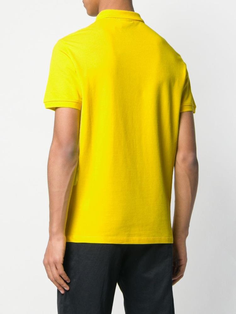 Camiseta Armani Emporio Ribbed Polo Hombre Amarillo | M0T5MANX