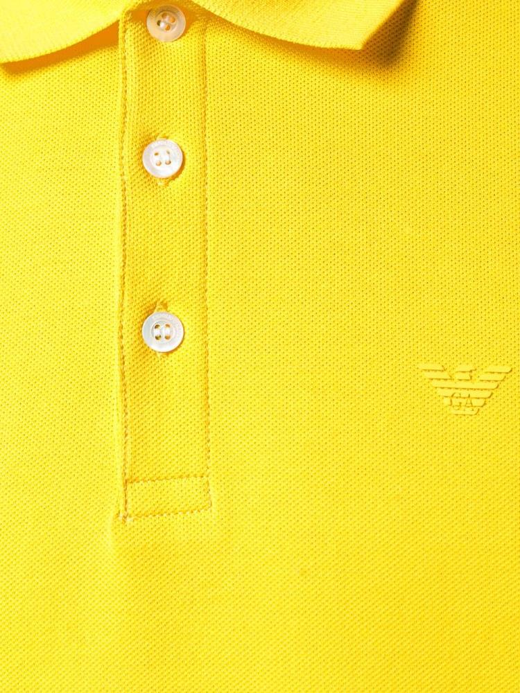 Camiseta Armani Emporio Ribbed Polo Hombre Amarillo | M0T5MANX