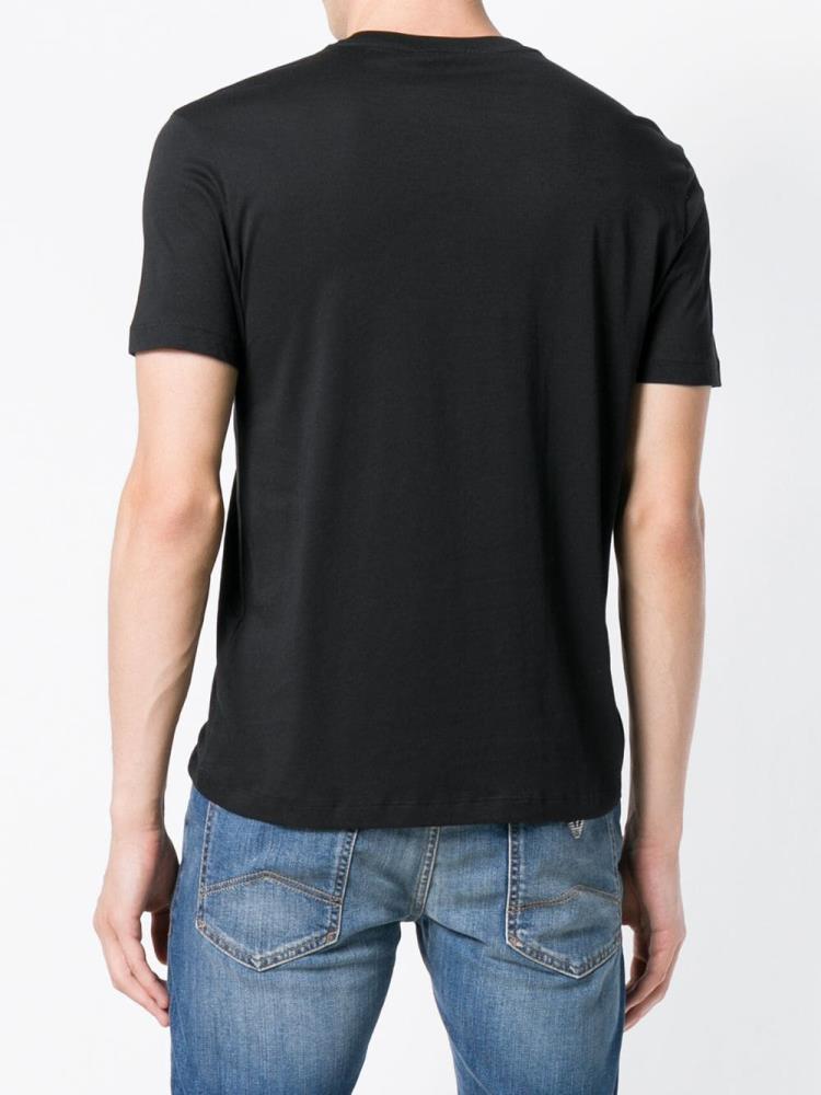 Camiseta Armani Emporio Round Neck Hombre Negras | RTU9AXAM