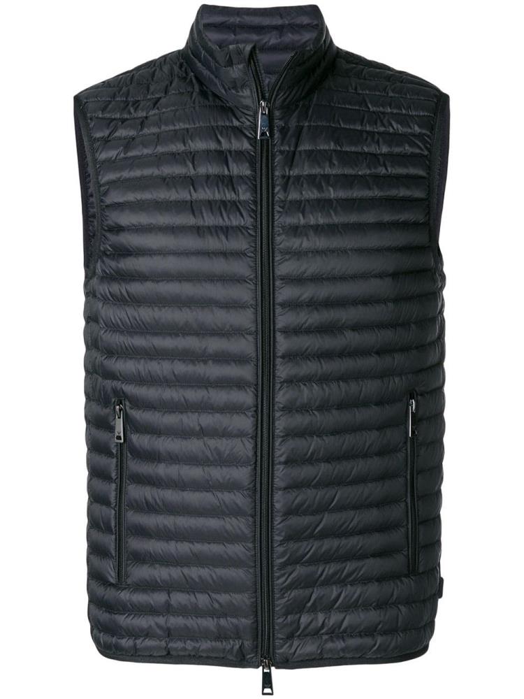 Chalecos Armani Emporio Padded Zip Up Gilet Hombre Negras | C3ZP3XA5