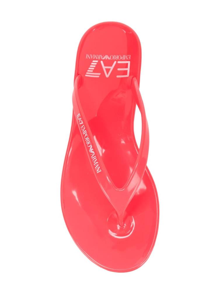 Chanclas Ea7 Emporio Armani Tanga Mujer Rojas | L5PM7CIF