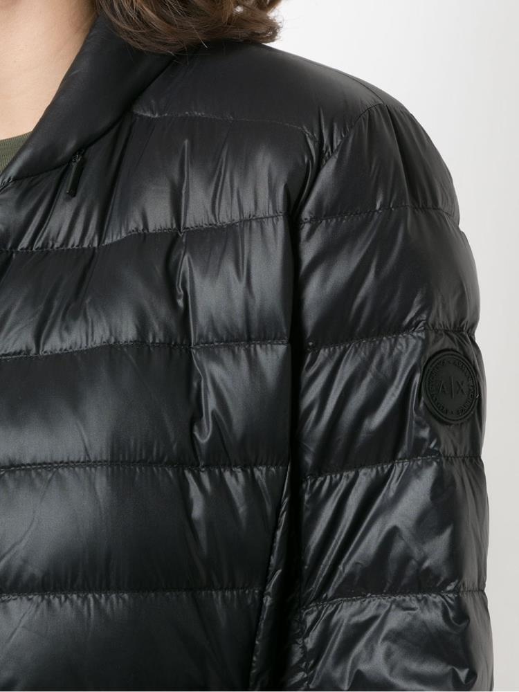 Chaquetas Armani Exchange Zipped Padded Jacket Mujer Negras | NZR85W60