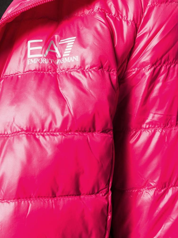 Chaquetas Ea7 Emporio Armani Encapuchado Padded Jacket Mujer Rosas | 49C0E5WT