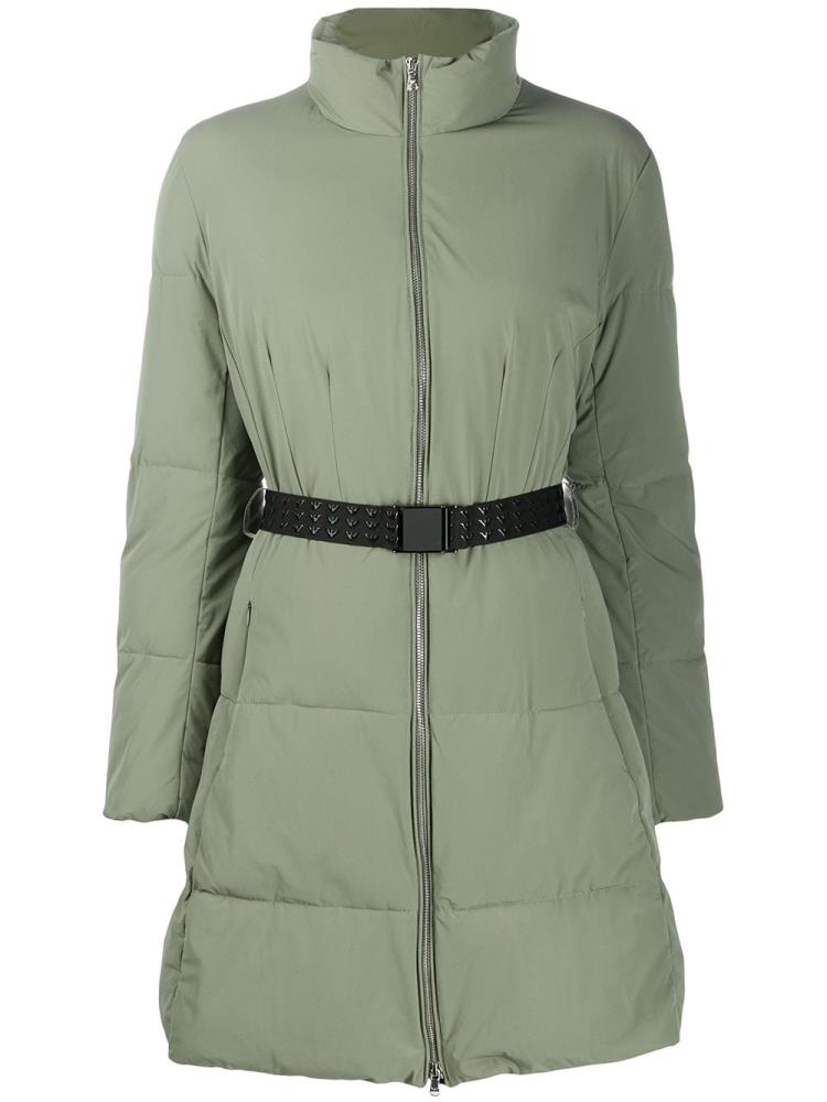 Chaquetas Armani Emporio Belted Puffer Jacket Mujer Verde | 8G0N94KD