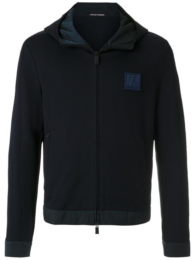 Chaquetas Armani Emporio Chest Logo Hombre Azules | ROD5DI8H