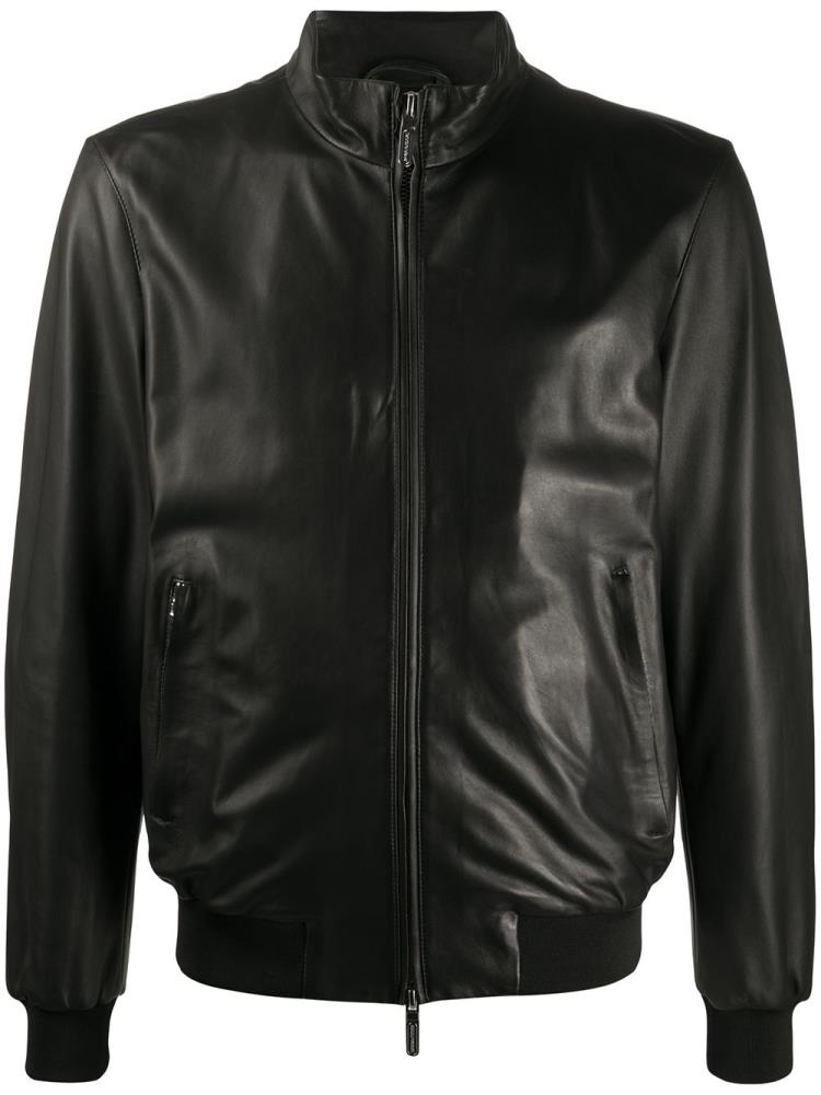 Chaquetas Armani Emporio Zipped Ciclismo Jacket Hombre Negras | GVD4DFCU