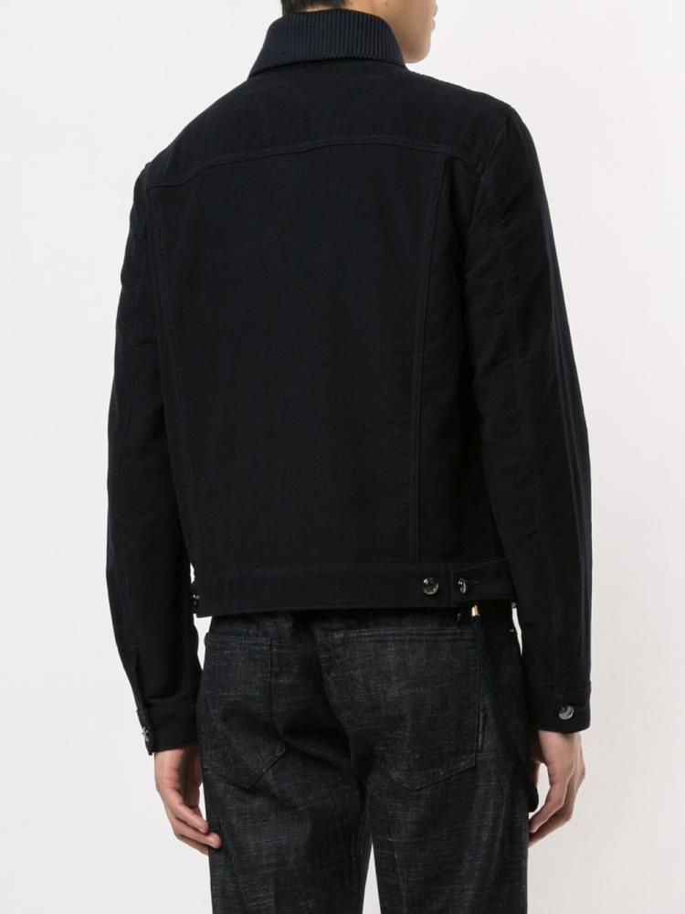 Chaquetas Giorgio Armani Denim Blouson Hombre Negras | M68ERMAM