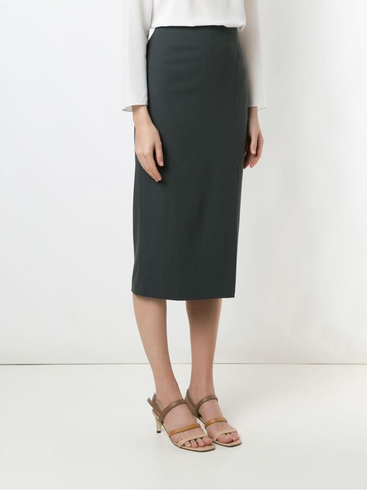 Falda Armani Emporio High Rise Pencil Skirt Mujer Gris | 60H11NYI