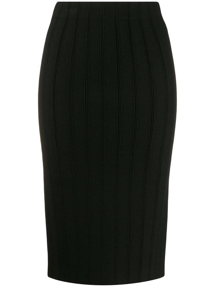 Falda Armani Emporio Ribbed Fitted Mujer Negras | A2Y9Y0CZ