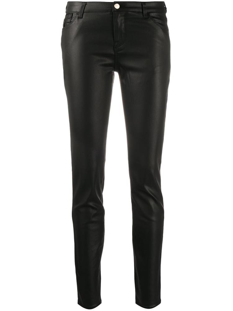 Jeans Armani Emporio High Rise Skinny Fit Mujer Negras | VXTP98AY