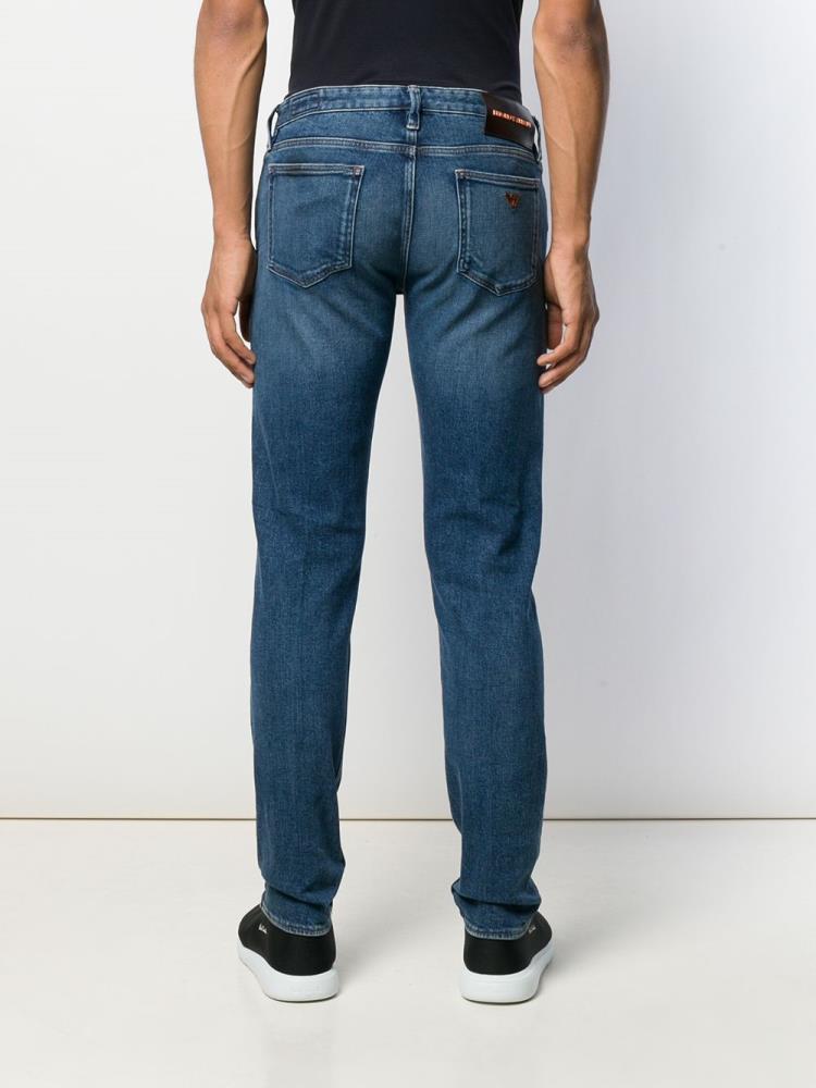 Jeans Armani Emporio Slim Fit Hombre Azules | NX6WJBZN