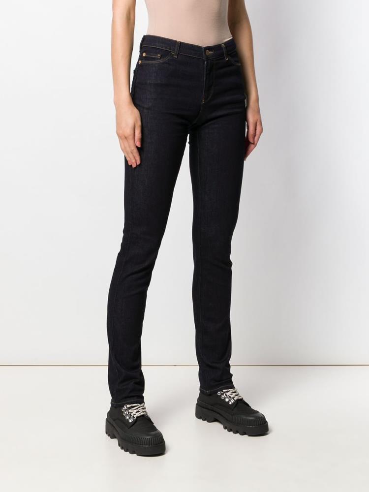 Jeans Armani Emporio Slim Fit Mujer Azules | I1LXEXVR