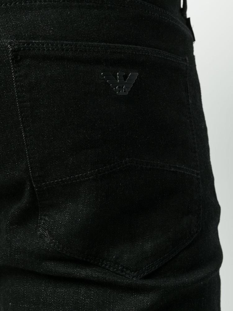 Jeans Armani Emporio Slim Hombre Negras | T9GZ7R9F