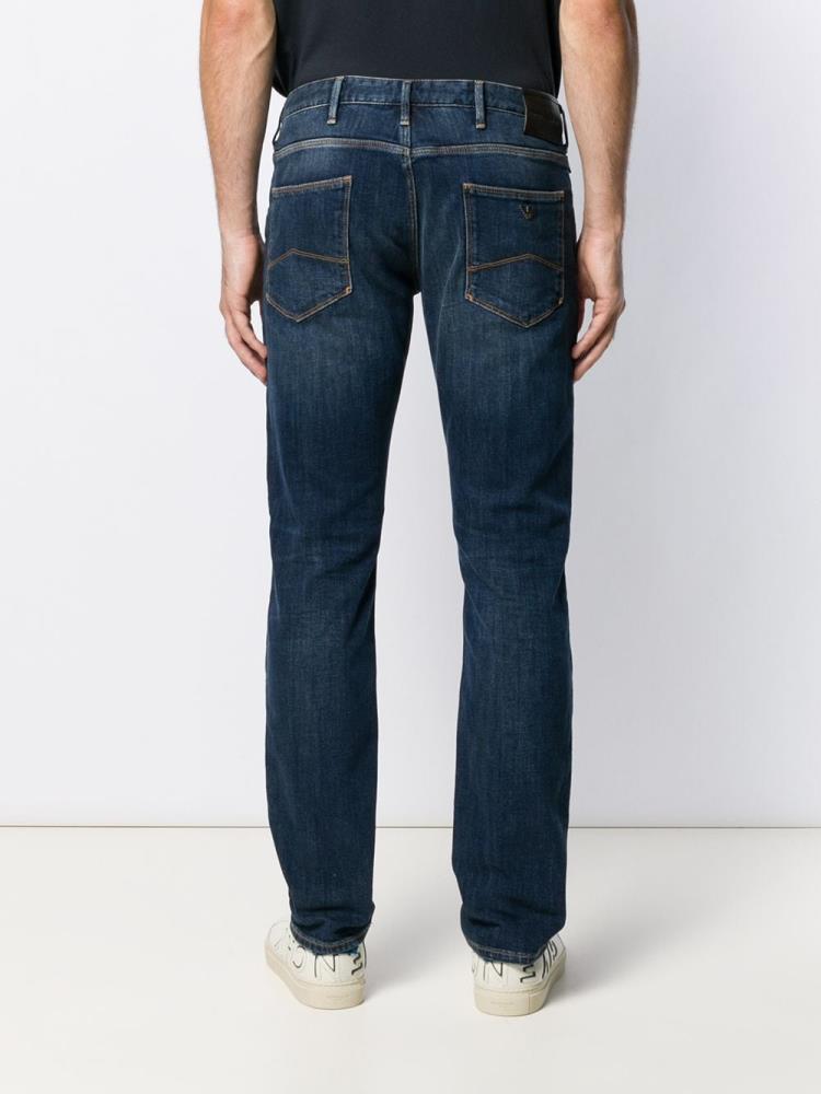 Jeans Armani Emporio Straight Leg J06 Hombre Azules | NIYY6EE3