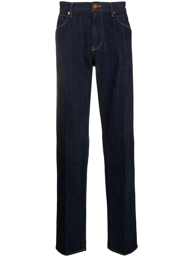 Jeans Giorgio Armani Slim Fit Hombre Azules | IB3QI3WN