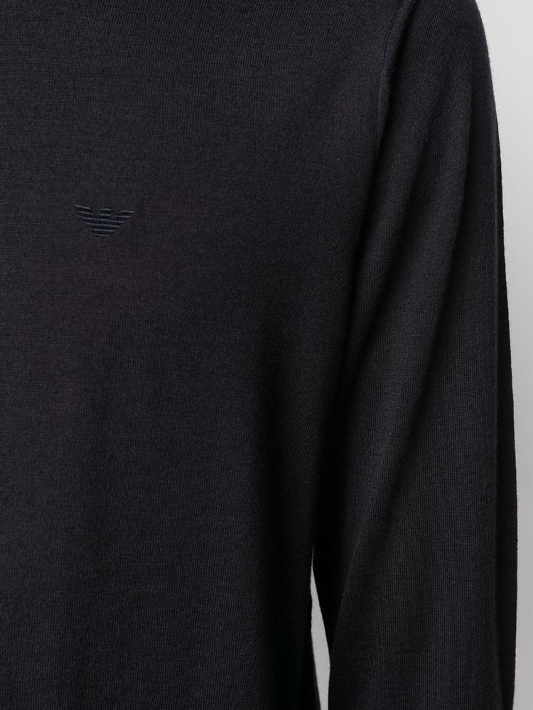 Jerséis Armani Emporio Fine Knit Hombre Azules | 1QKM954W