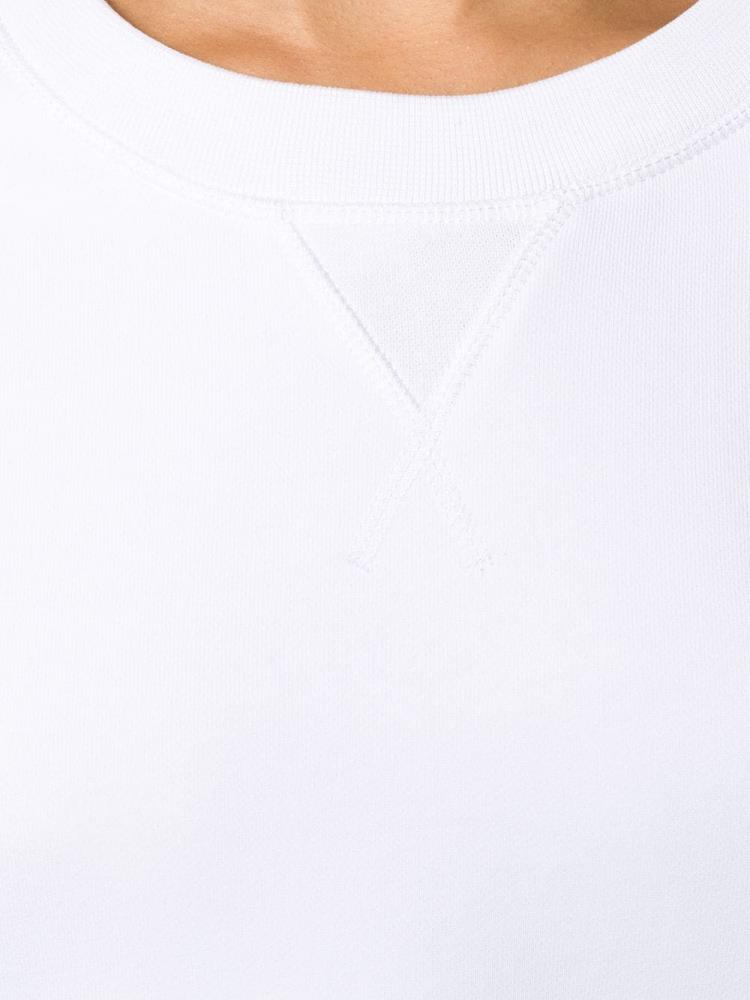 Jerséis Armani Emporio Hem Logo Knit Mujer Blancas | S8TLZGOU