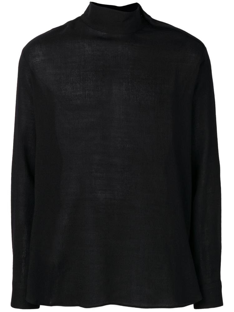 Jerséis Armani Emporio Roll Neck Hombre Negras | RBHKUMU2