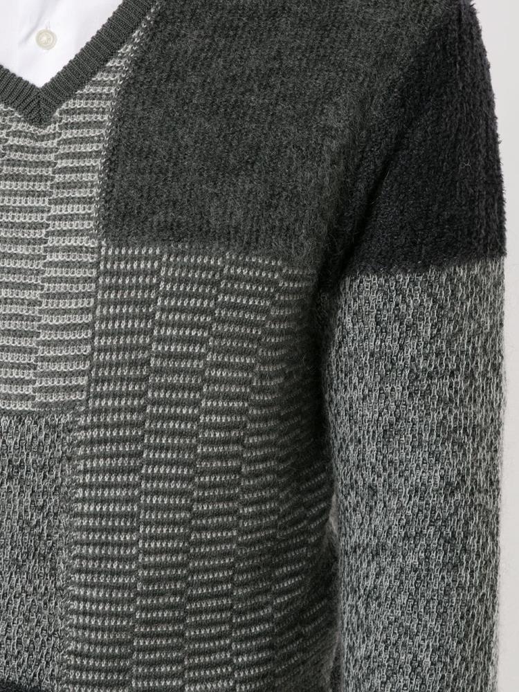 Jerséis Giorgio Armani V Neck Hombre Gris | BBIS5U5P