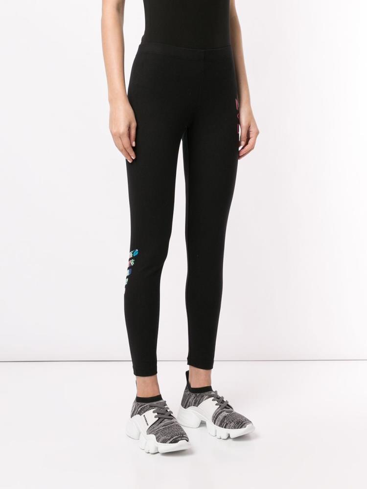 Leggins Ea7 Emporio Armani Graphic Print Mujer Negras | BDN526QN