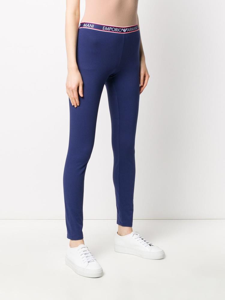 Leggins Armani Emporio Branded Slim Fit Mujer Azules | 1XJV178I